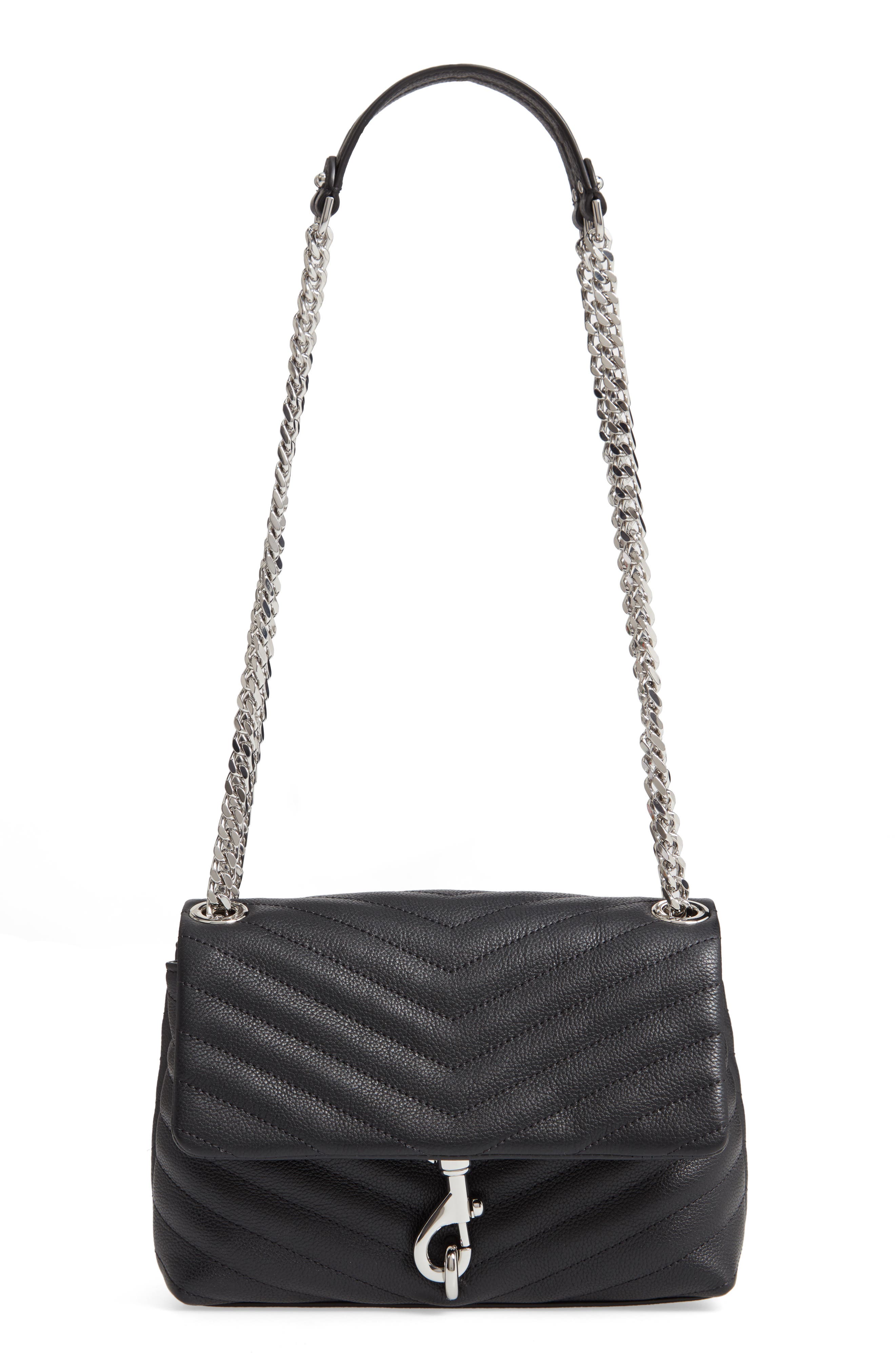 rebecca minkoff black quilted crossbody