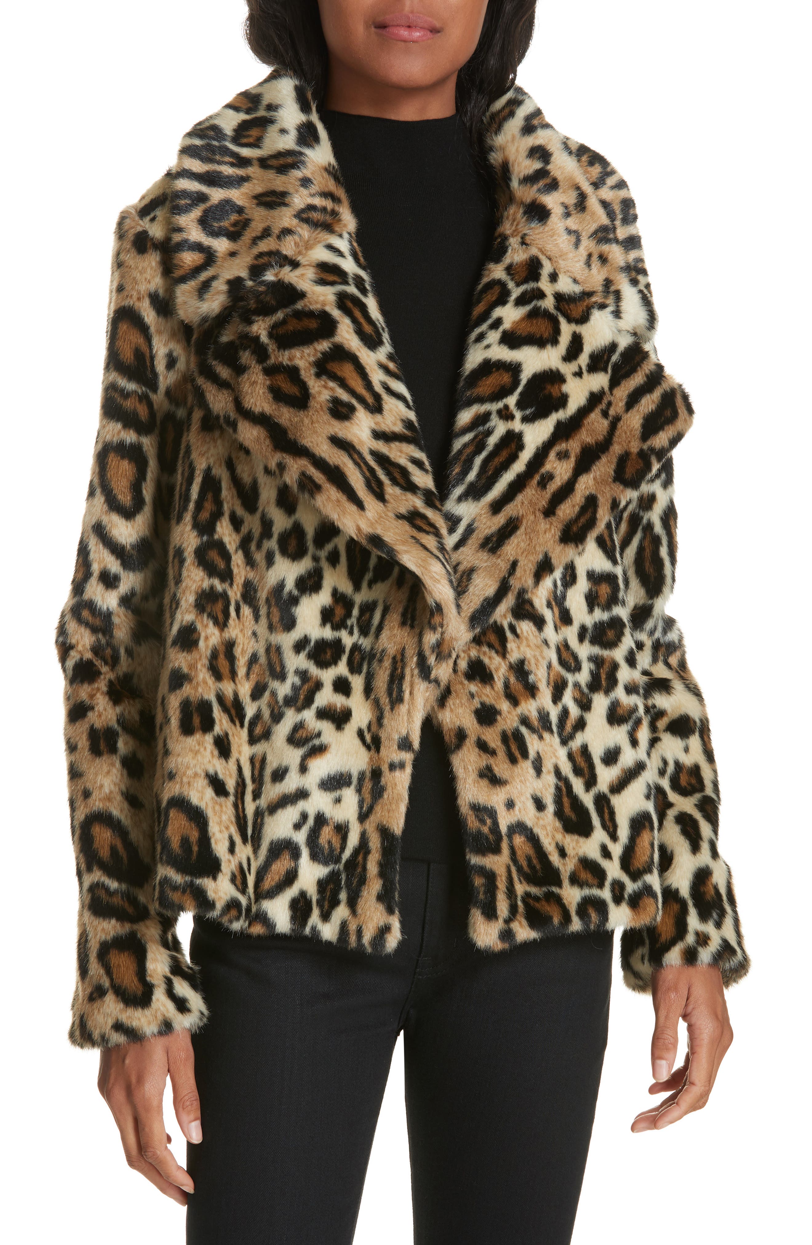 Milly Cole Faux Fur Cheetah Jacket | Nordstrom