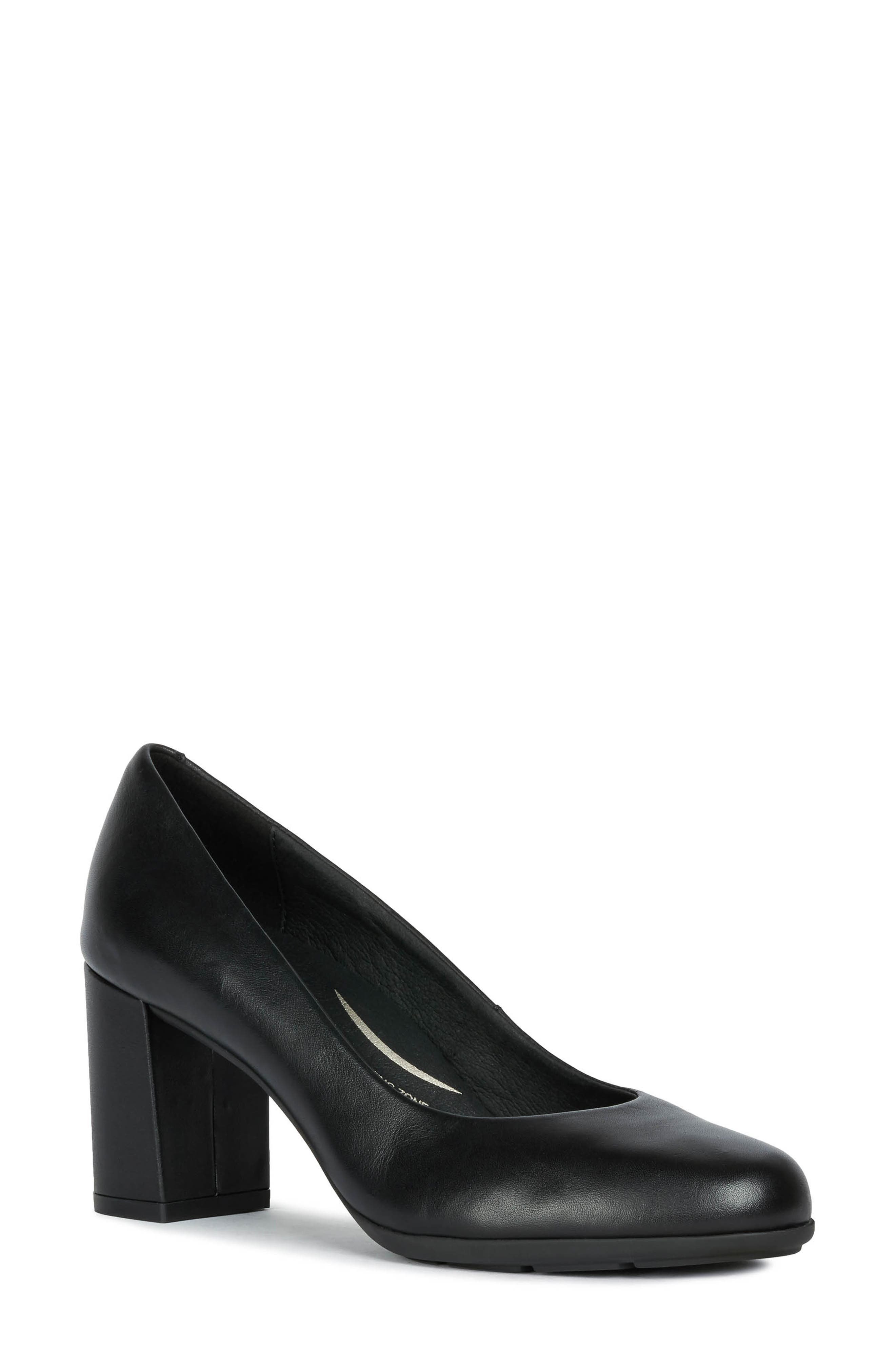 geox black heels