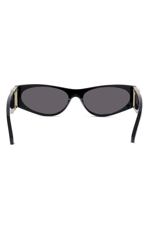 Shop Givenchy 4g 58mm Cat Eye Sunglasses In Shiny Black/smoke