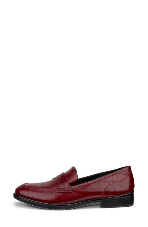 Shop Ecco Penny Loafer In Brick