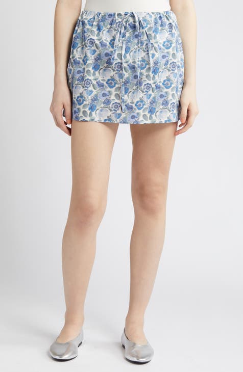 x Liberty London Heidi Rose Print Tie Waist Skirt (Nordstrom Exclusive)