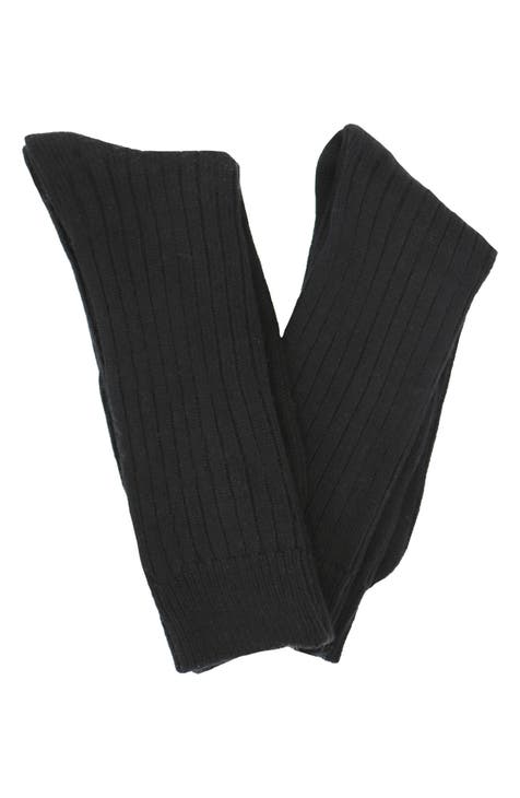 LEVANTI UOMO Mens Model Blend Solid Black Crew Socks - 1 Pair In A Pack  LV-104