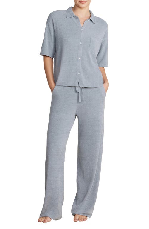 BAREFOOT DREAMS BAREFOOT DREAMS® COZYCHIC® ULTRA LITE® SHORT SLEEVE BUTTON-UP SHIRT