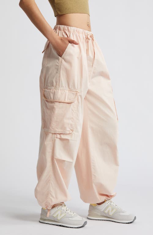 Shop Bp. Parachute Cotton Cargo Pants In Pink Sepia