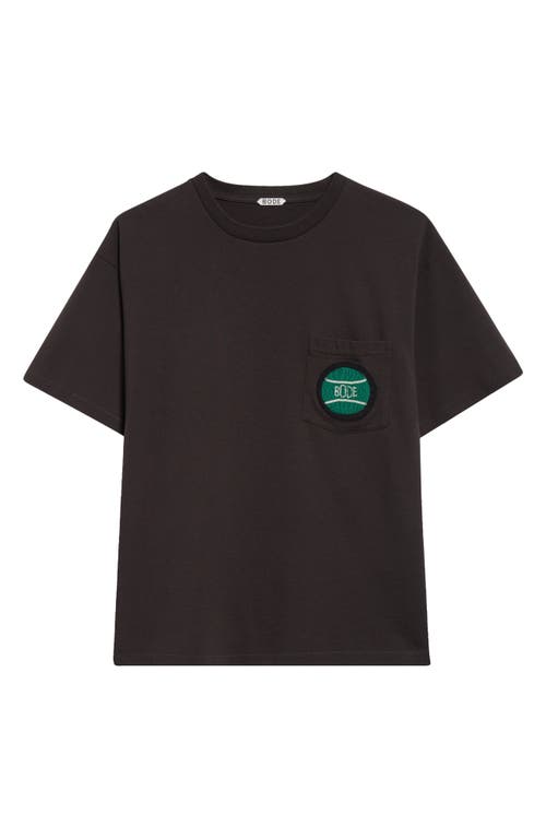 Bode Mens Game Point Pocket T-shirt In Black