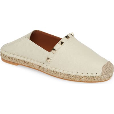 Valentino Garavani Rockstud Espadrille, Ivory