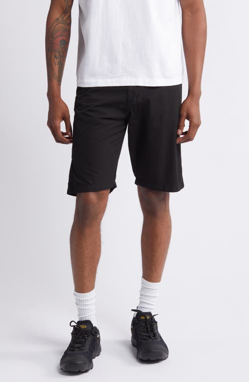 Cat Wwr Cotton Ripstop Carpenter Shorts In Black