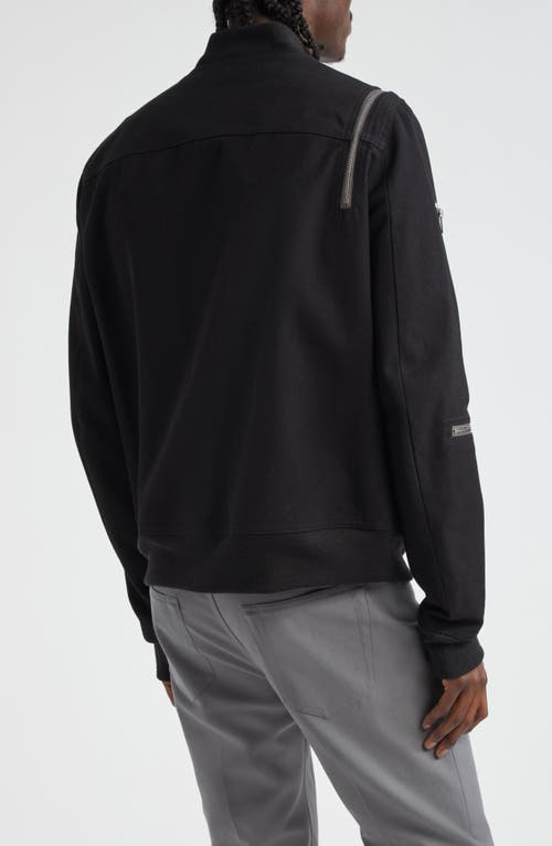 Shop Rick Owens Head On Cotton Bomber Jacket In Black