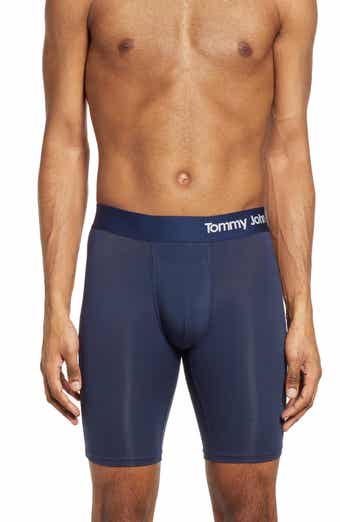 Tommy John Men's Underwear – Cool Cotton Boxer Briefs with Contour Pouch  and Longer 8 Inseam – Comfortable, Breathable Fabric, 3 Pack (Black,  Small) at  Men's Clothing store
