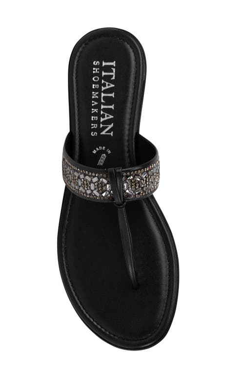 Italian Shoemakers Udella Flip Flop In Black