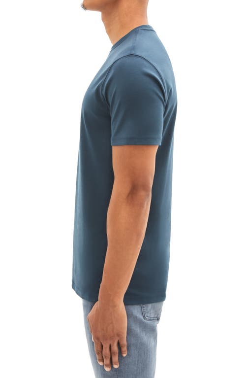 Shop Robert Barakett Georgia Pima Cotton T-shirt In Night Teal