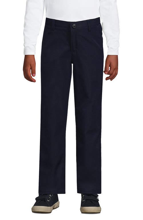 Lands' End School Uniform Girls Active Performance Chino Pants In Classic Navy