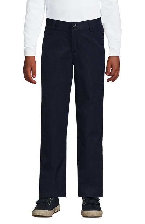 Shop Lands' End School Uniform Girls Active Performance Chino Pants In Classic Navy