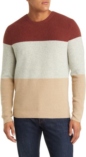 Colorblock cheap crewneck sweater