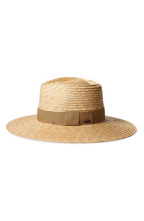 Brixton Joanna Straw Hat In Honey/mojave/black