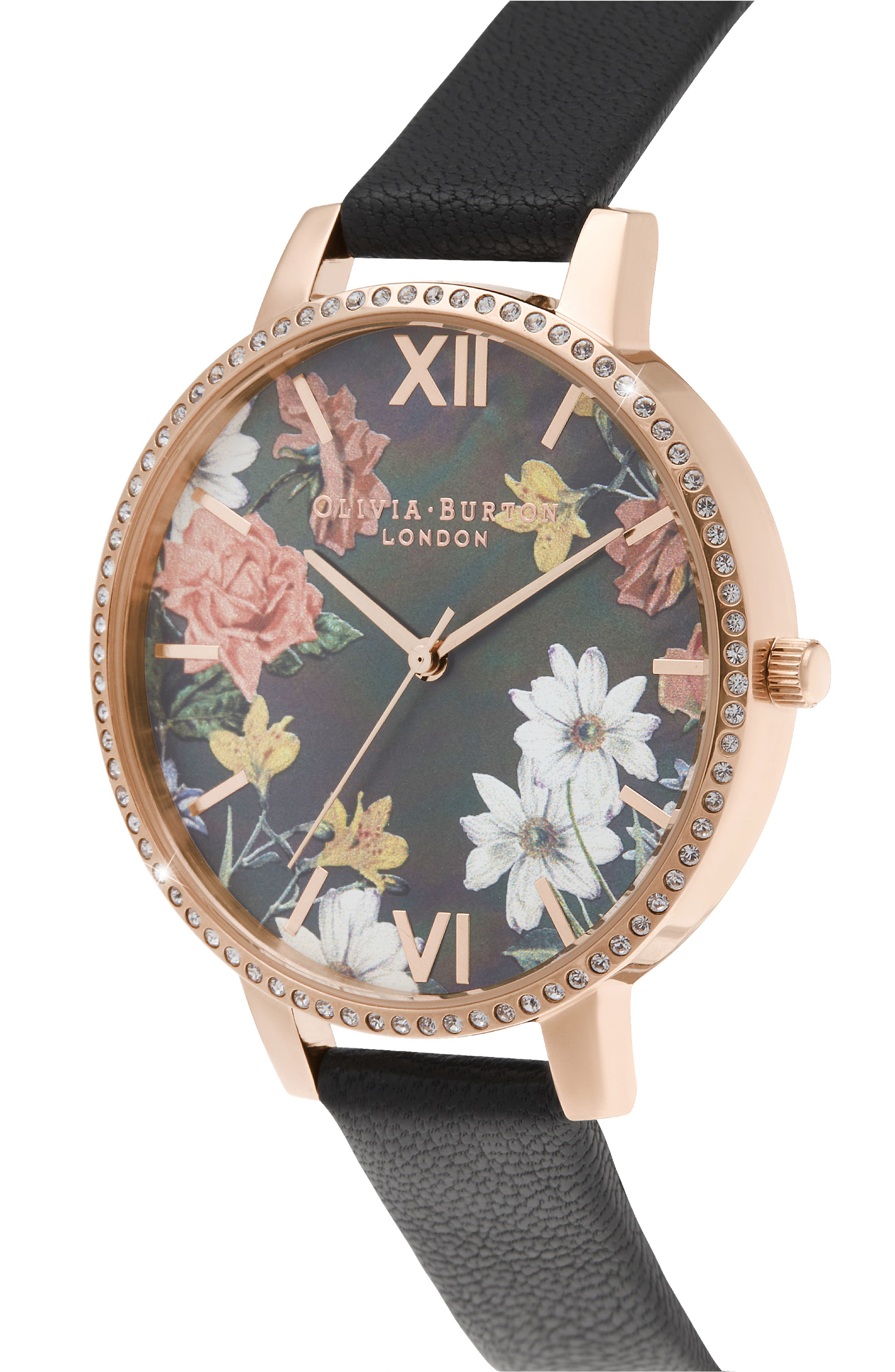 olivia burton floral watch