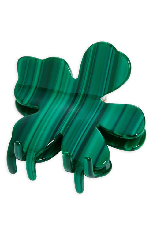 Lele Sadoughi Lily Claw Clip in Malachite at Nordstrom