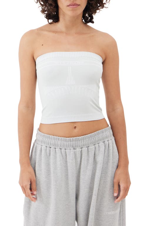 Shop Iets Frans Lara Knit Crop Tube Top In Light Grey