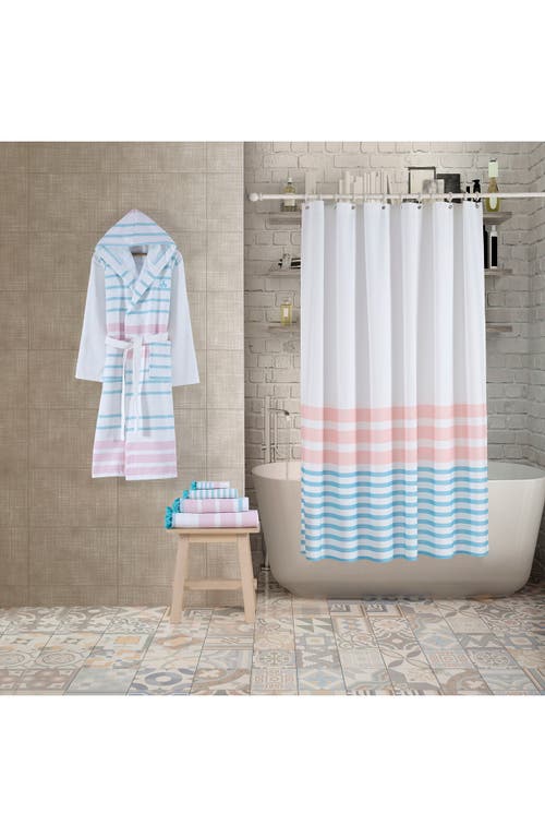 Shop Brooks Brothers Turkish Peshtemal Shower Curtain In Pink