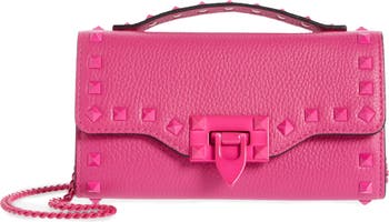 Valentino Garavani Women's Rockstud Pet Customizable Zip Wallet - Red - Wallets