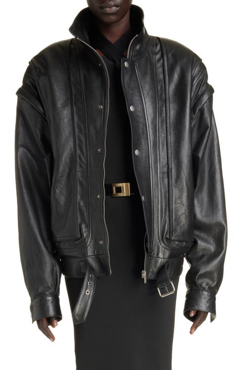 Leather hot sale jackets nordstrom