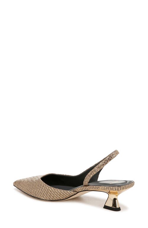 SARTO BY FRANCO SARTO SARTO BY FRANCO SARTO DEVIN SLINGBACK HALF D'ORSAY POINTED TOE KITTEN HEEL PUMP