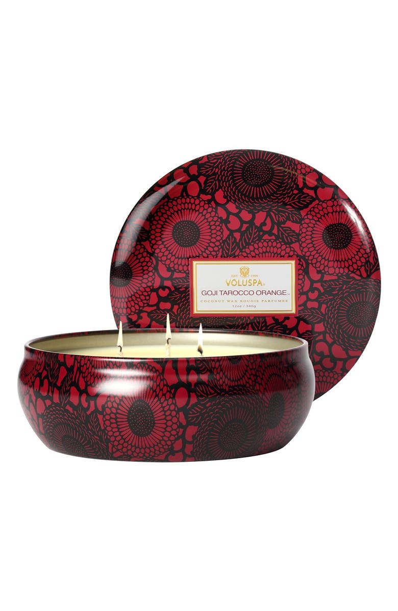 VOLUSPA 'Japonica - Goji Tarocco Orange' Three-Wick Candle, Main, color, No Color