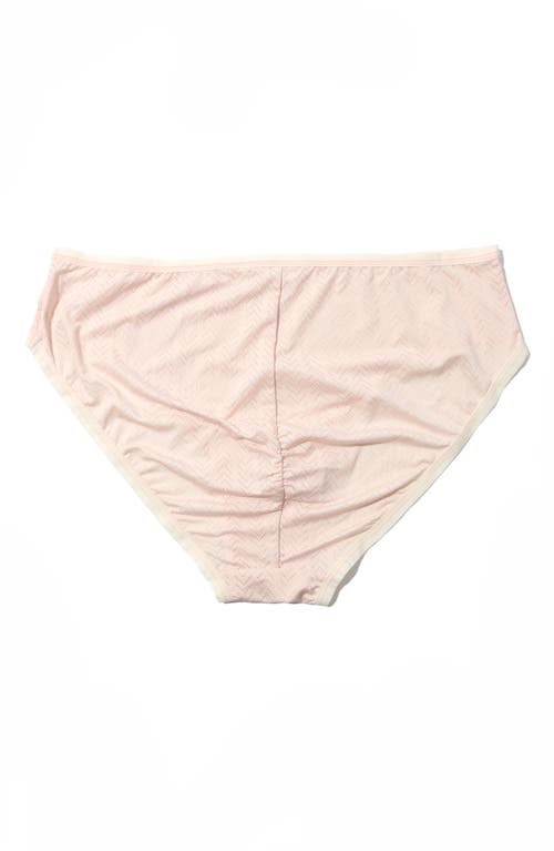 Hanky Panky Movecalm Ruched Back Briefs In Pearl/marsmallow