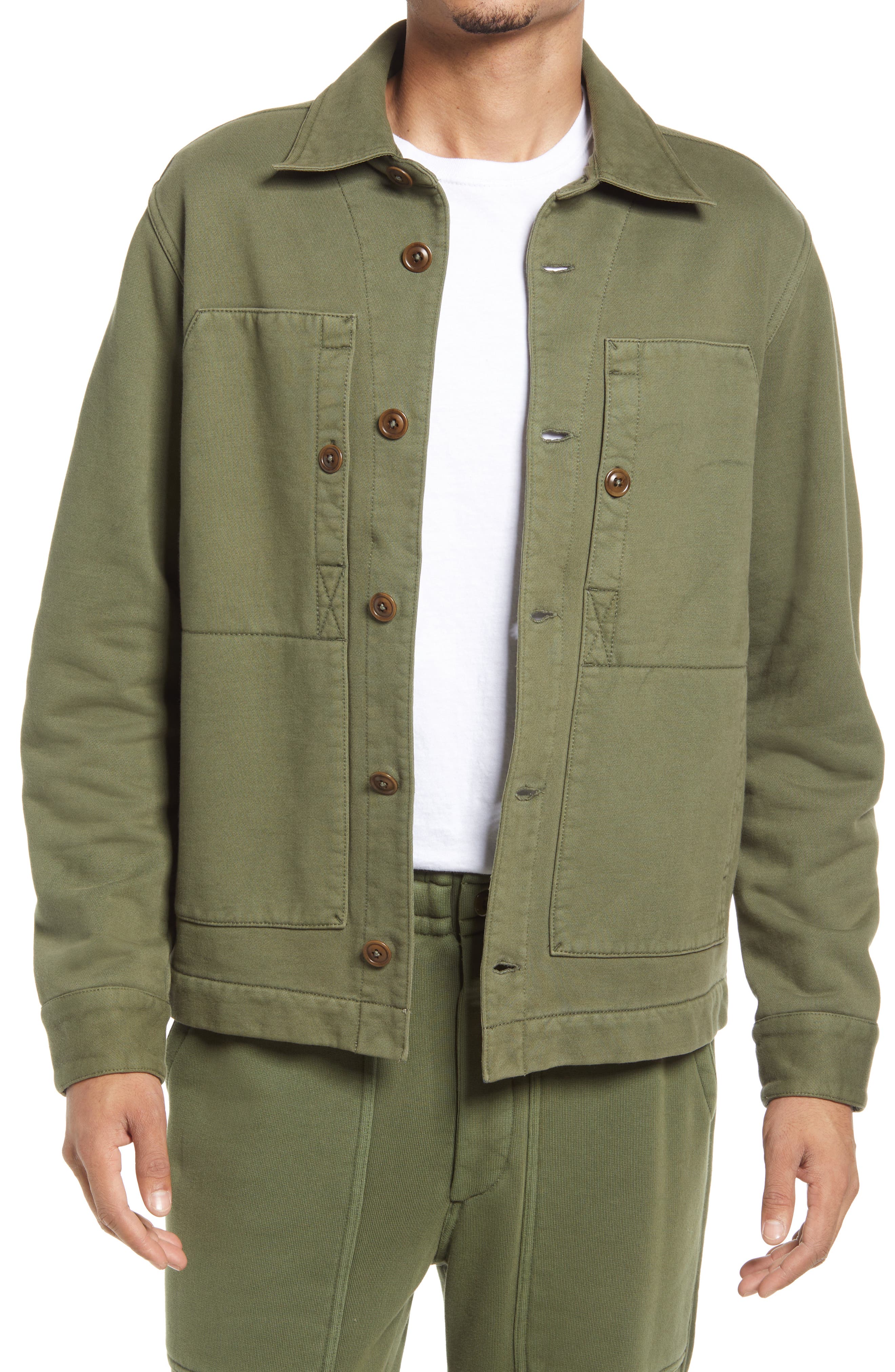 khaki green utility jacket