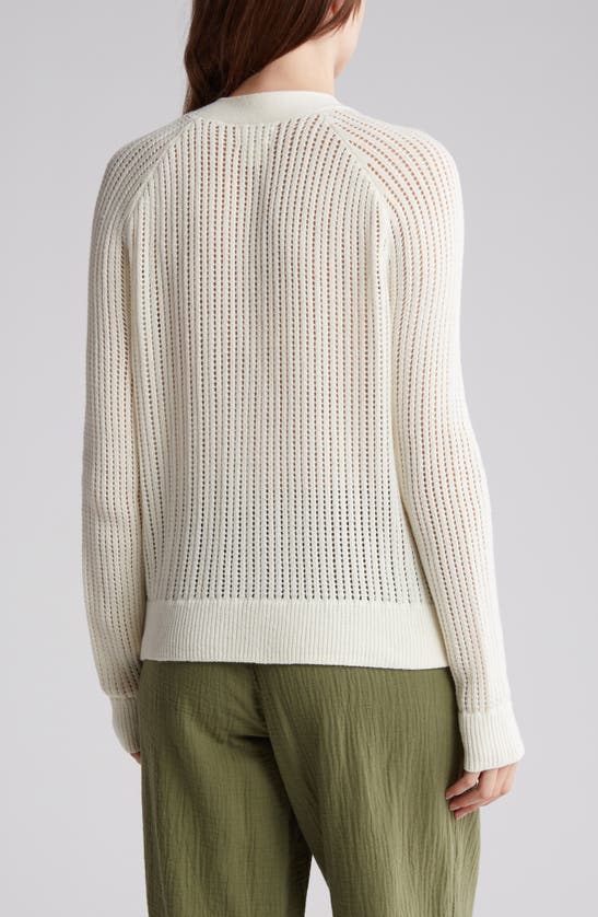 CASLON CASLON® COTTON BLEND POINTELLE CARDIGAN