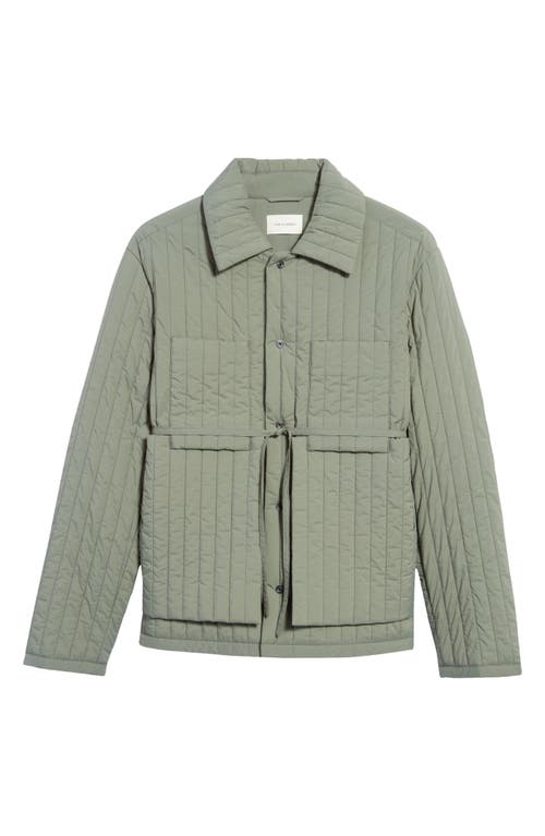 Craig Green Quilted Worker Jacket in Light Green