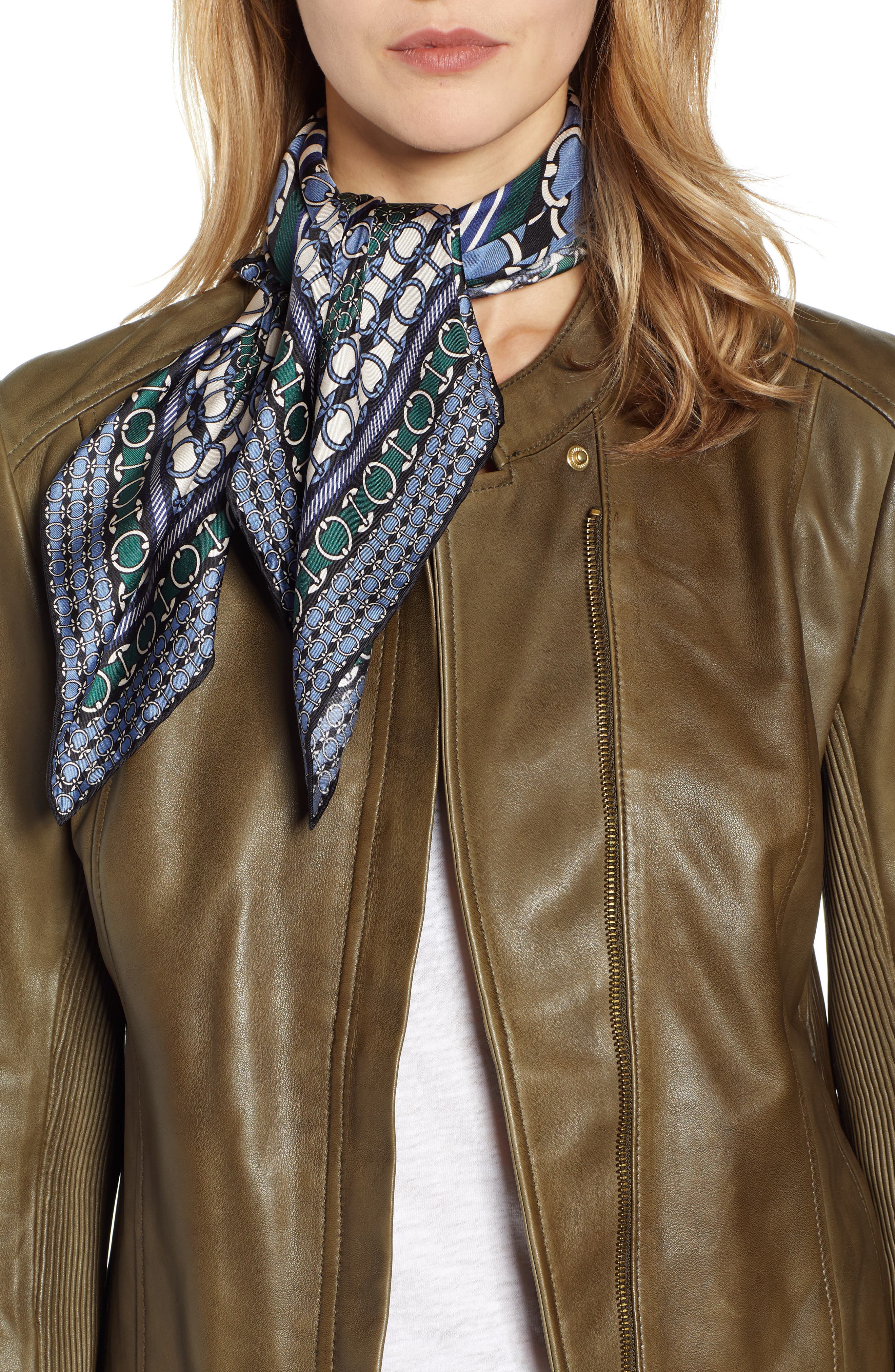 Longchamp Anneaux Silk Scarf Nordstrom