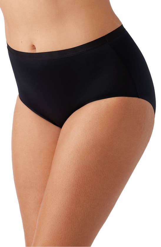 Shop Wacoal Inner Sheen Briefs In Black