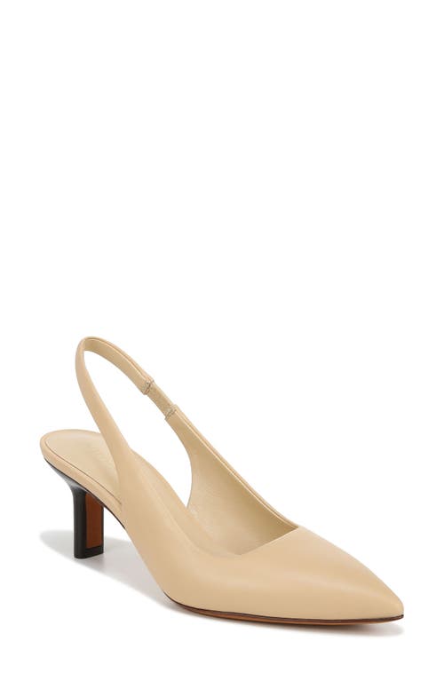 Patrice Pointed Toe Slingback Pump in Macadamia