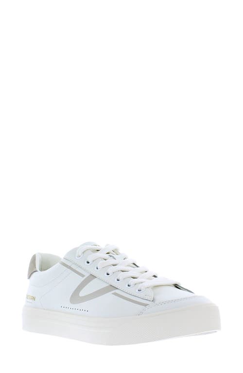 Hopper Sneaker in White Taupe