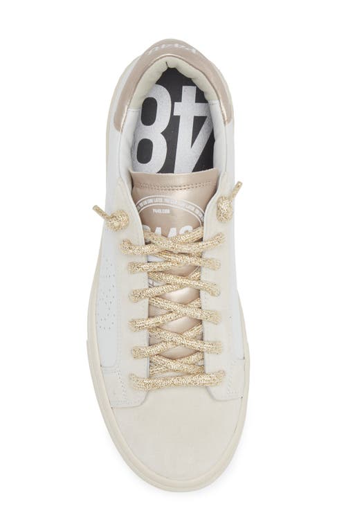 P448 Thea Platform Sneaker In Inox-champagne