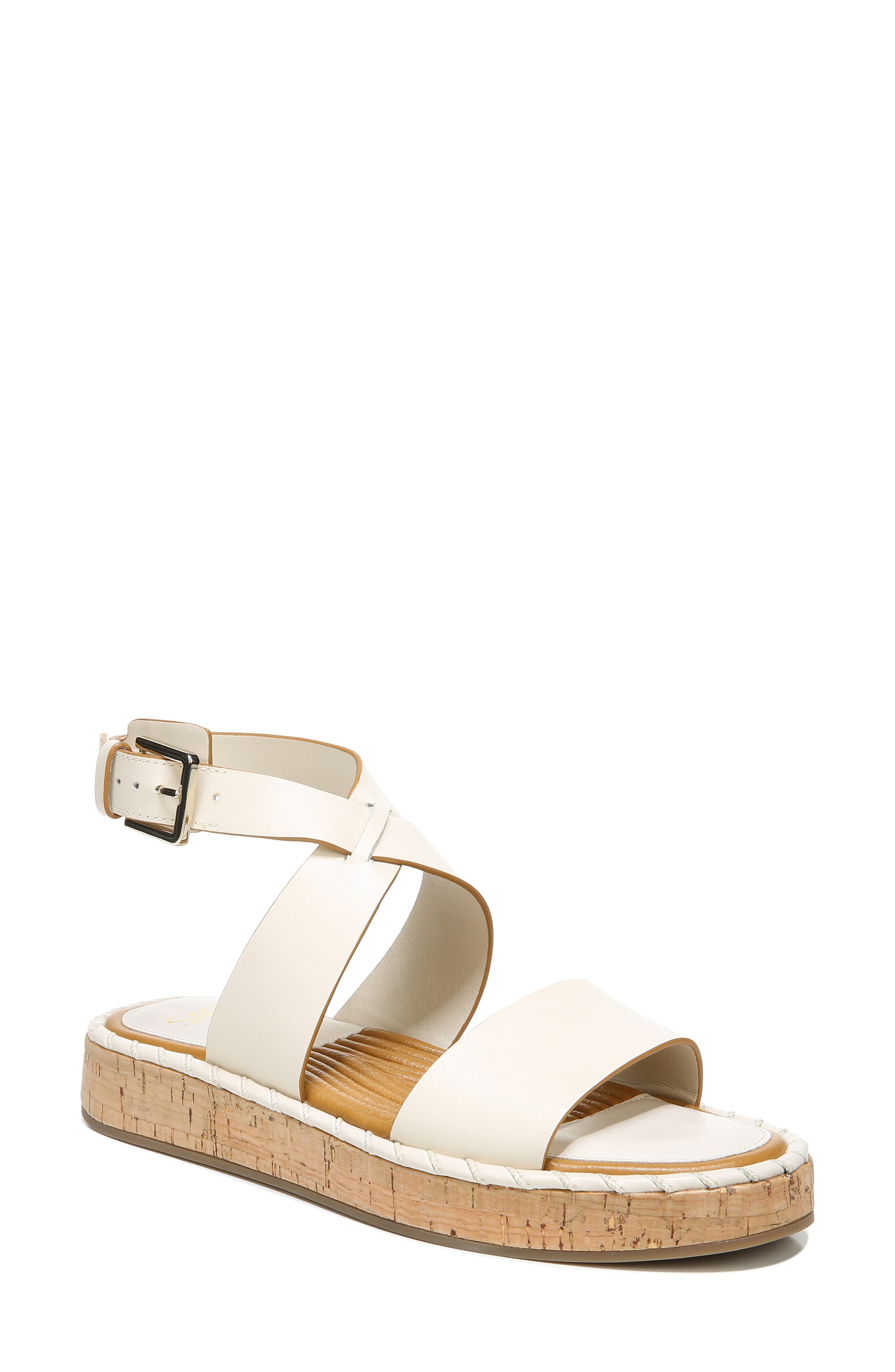 White ankle wrap sandals Outlet