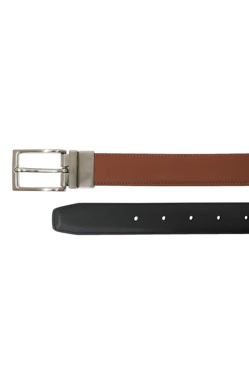 Shop Boconi Reversible Leather Belt In Cog/black