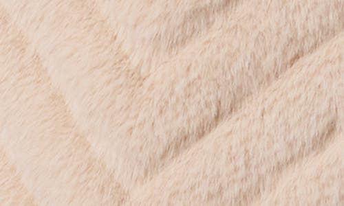 BERNARDO BERNARDO CHEVRON QUILTED FAUX FUR JACKET