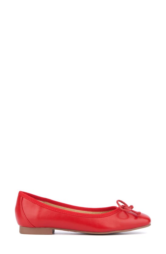 New York And Company Paulina Ballet Flat In Red