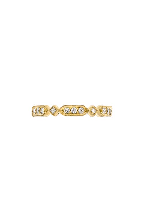 Diamond Band Ring in Yellow Gold/diamond