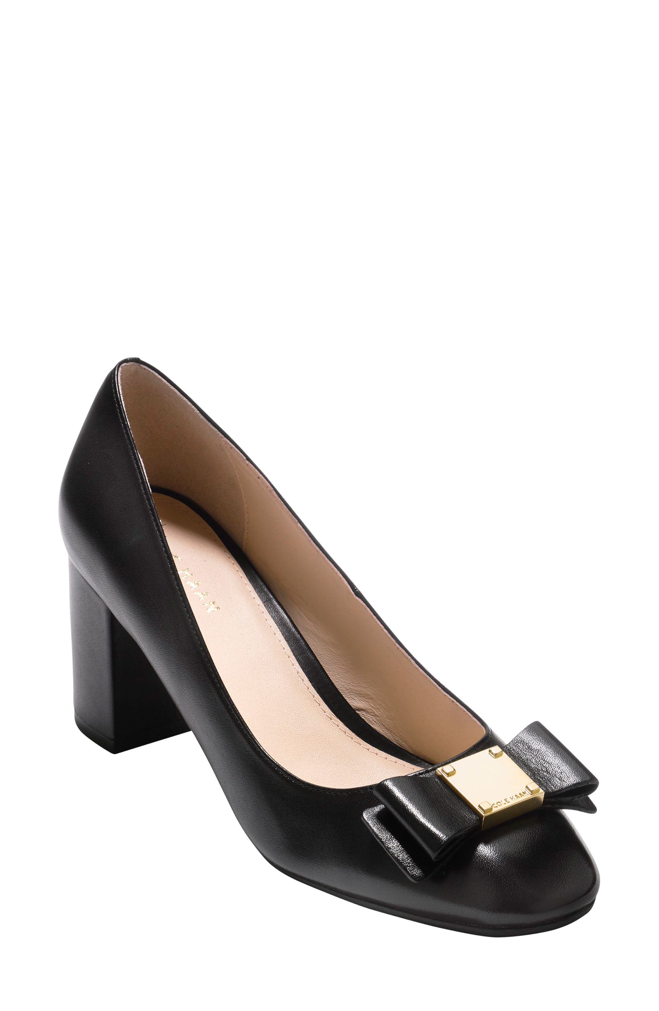 cole haan bow pump