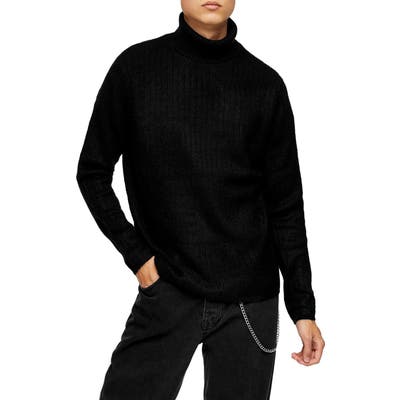 Topman Harlow Ribbed Turtleneck Sweater