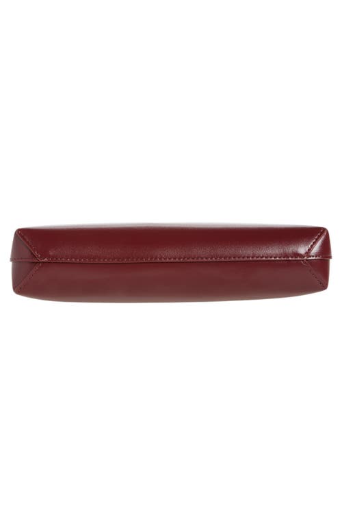 Mansur Gavriel Gaia Leather Shoulder Bag In Claret