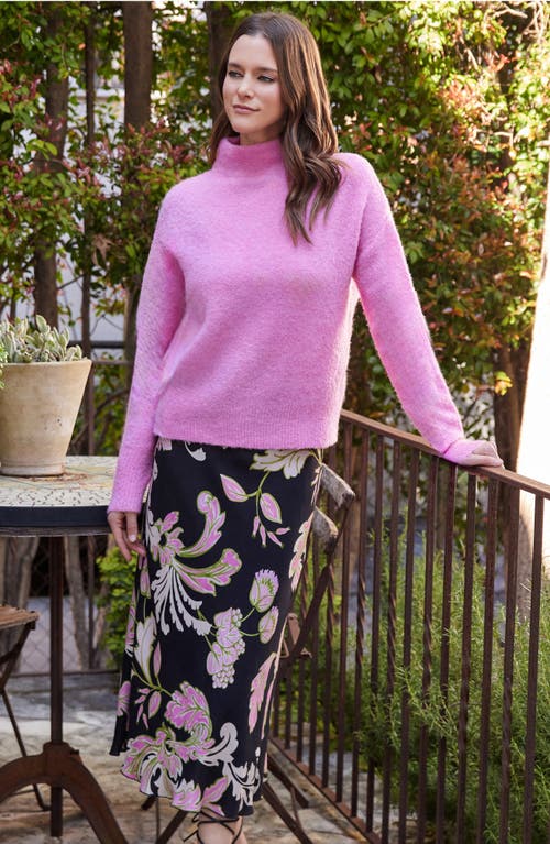 Shop Karen Kane Print Bias Cut Midi Skirt In Floral