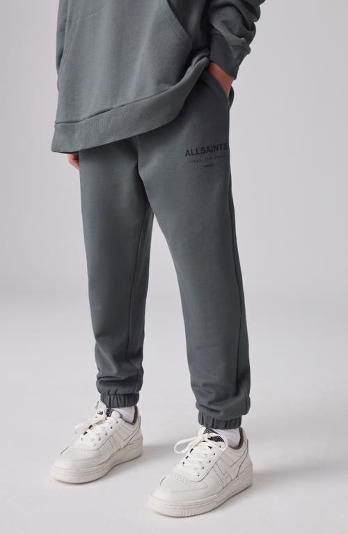 Shop Smallsaints By Allsaints Kids' Underground Logo Cotton Joggers In Grey