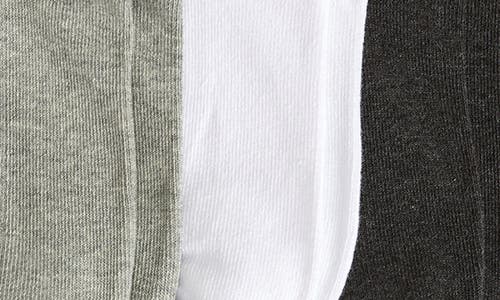 Shop Nordstrom 3-pack Everyday Ankle Socks In Black -grey -white