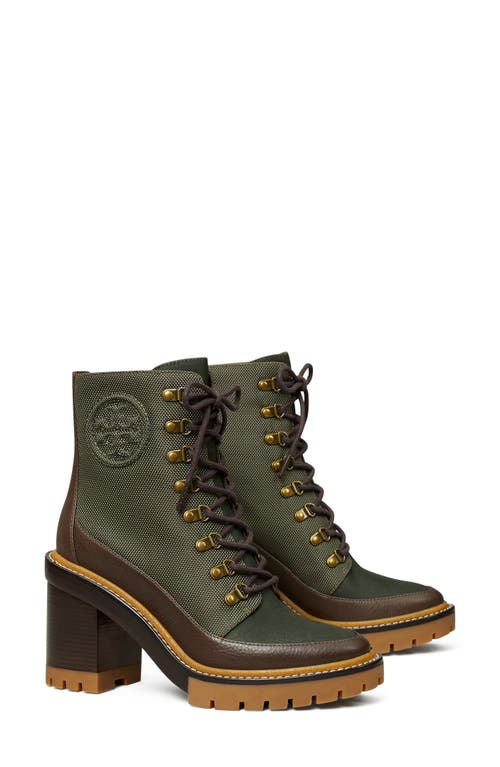 Tory Burch Miller Lug Sole Ankle Boot in Olive /Militare /Brown