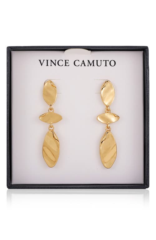 Vince Camuto Geometric Drop Earrings In Gold Tone